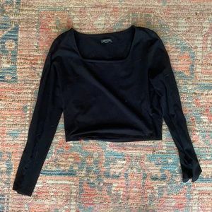Black crop top
